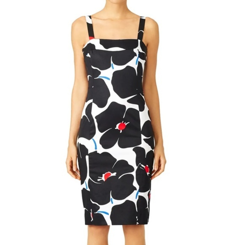 Moschino Boutique Floral Black and White Dress in size 6